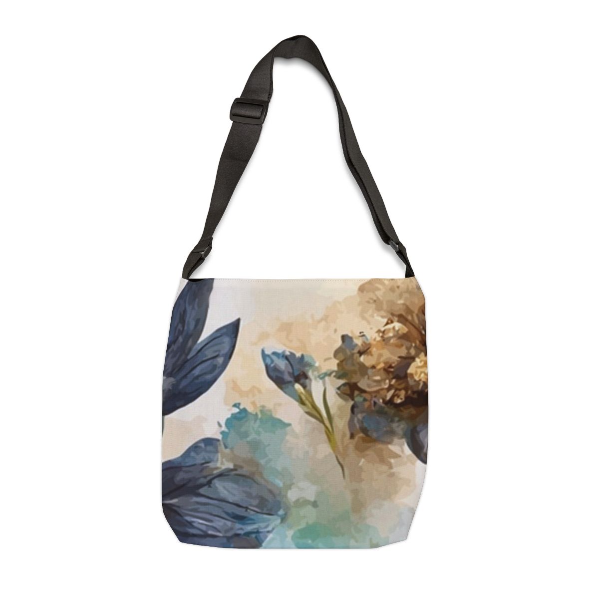 Blue Garden Adjustable Tote — Front