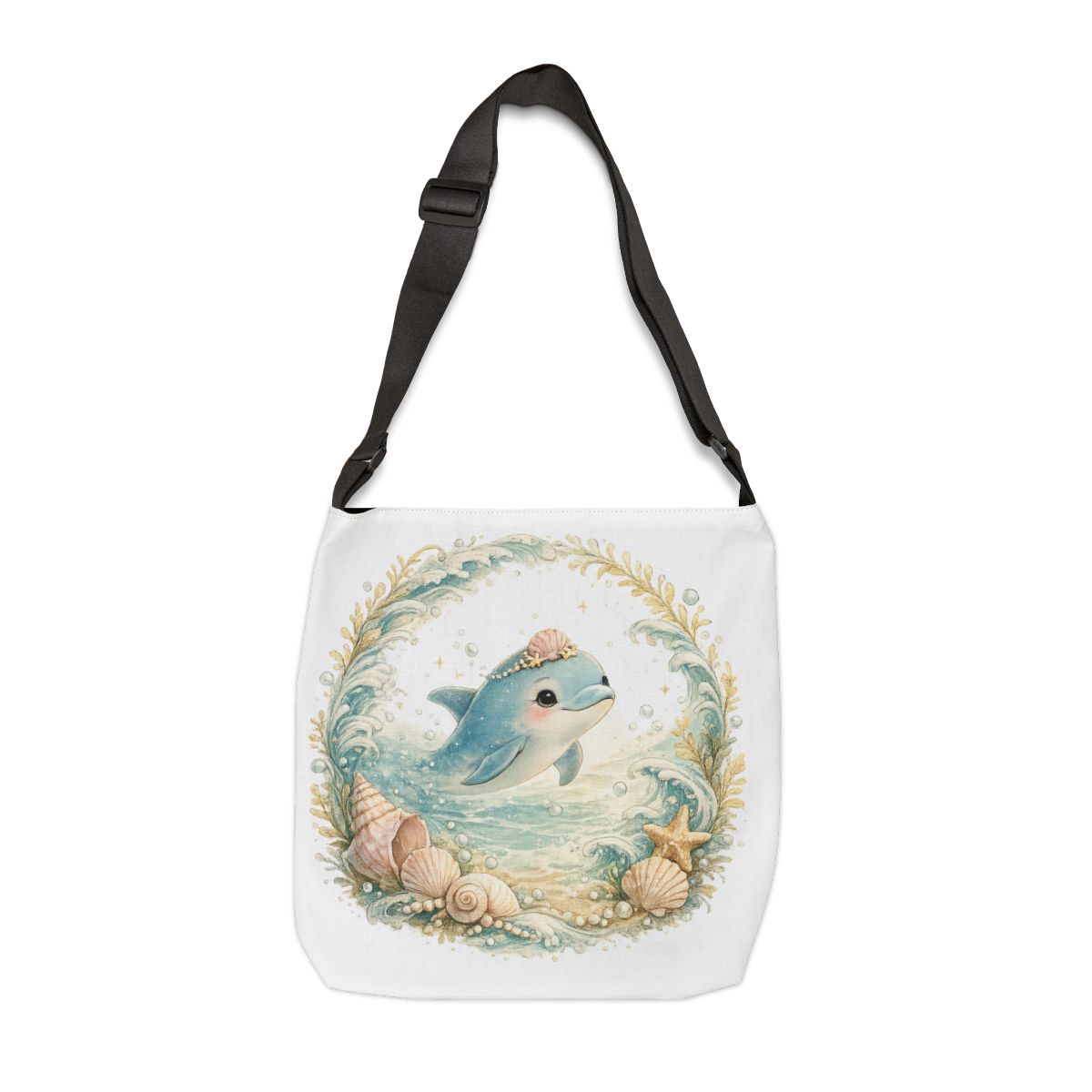 Ocean Friends Adjustable Tote — Front