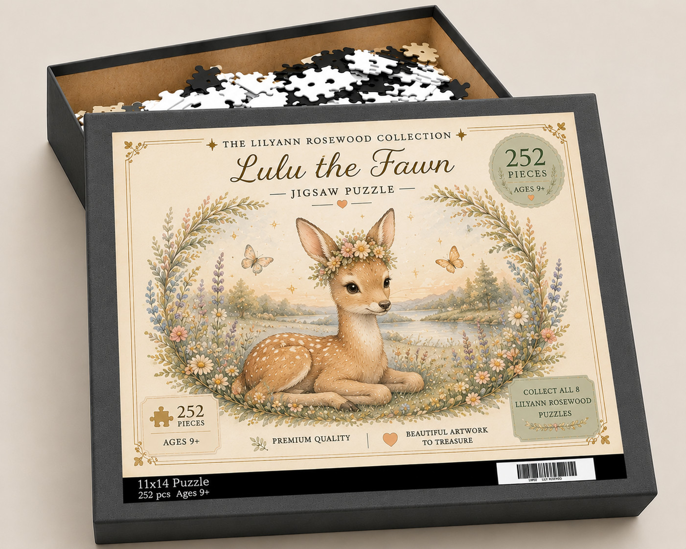 Lulu the Fawn puzzle with illustrated box